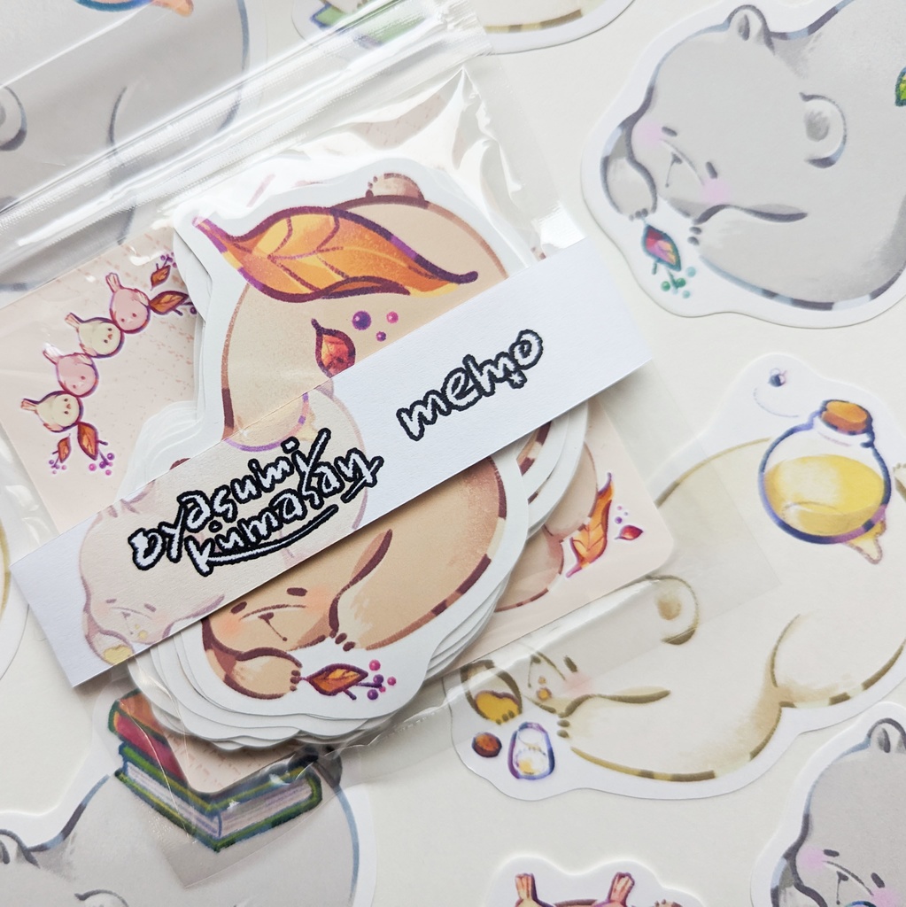 ダイカットメモ「おやすみくまさんmix」