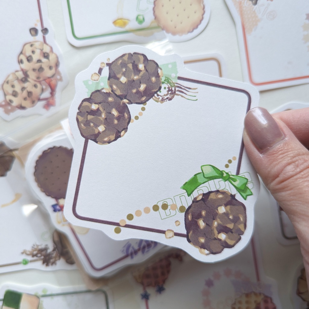 ダイカットメモ「クッキーコラージュmix」