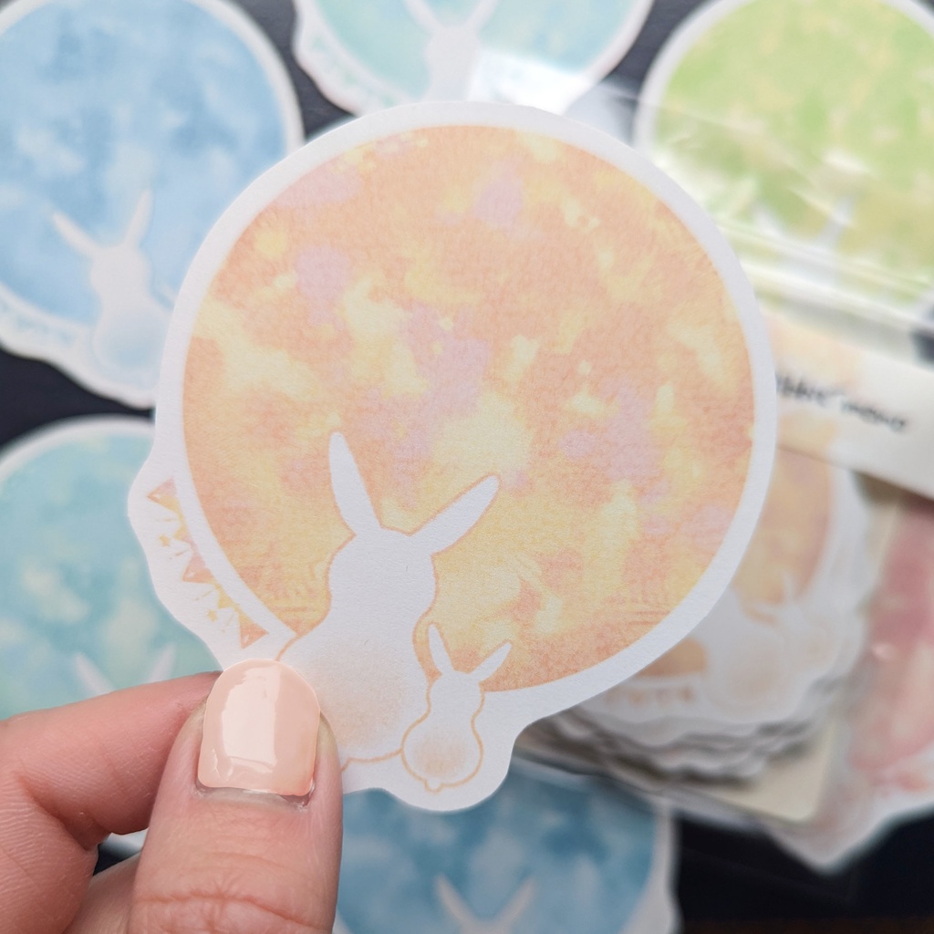 ダイカットメモ「お月見うさぎmix」