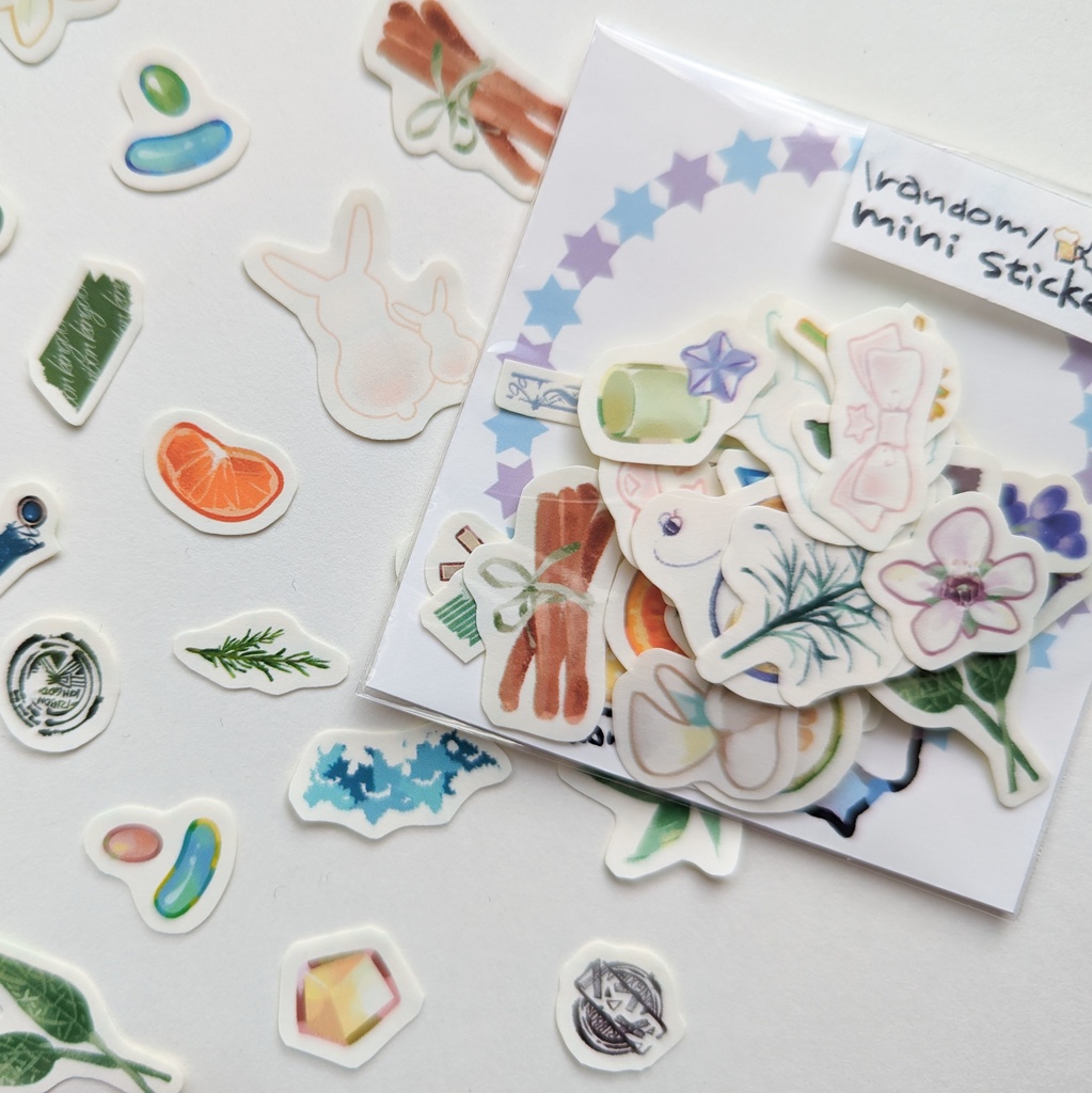 フレークシール「ランダムミニシールmix」