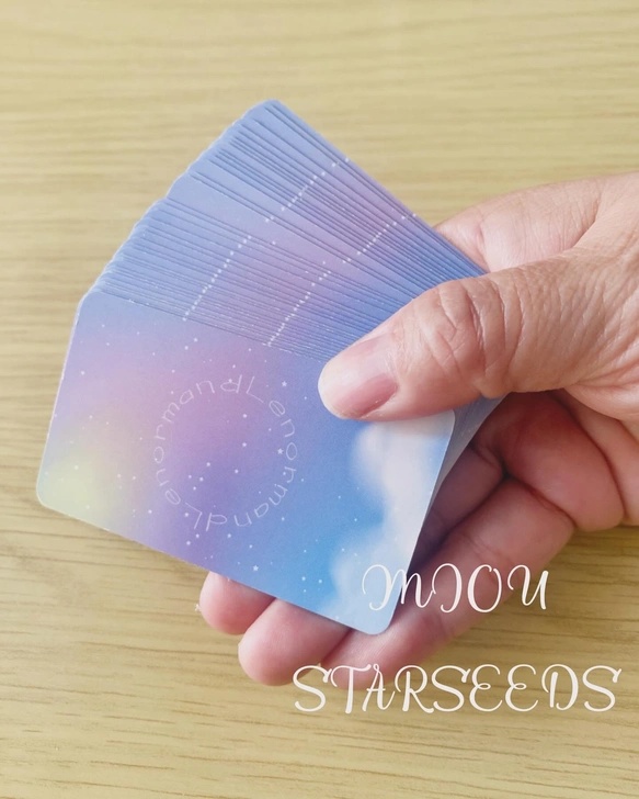 【超ミニ!】言霊開花®︎ルノルマンカードミニチュア36枚(プチ解説メモ+巾着袋付)