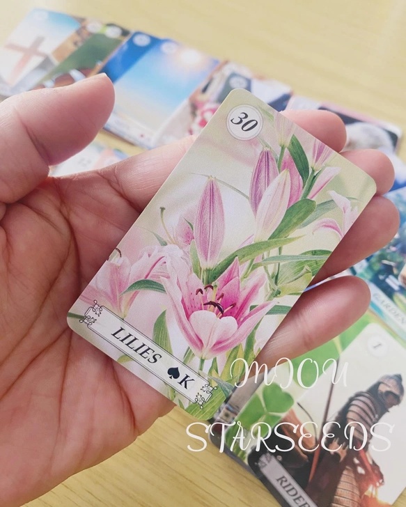 【超ミニ!】言霊開花®︎ルノルマンカードミニチュア36枚(プチ解説メモ+巾着袋付)