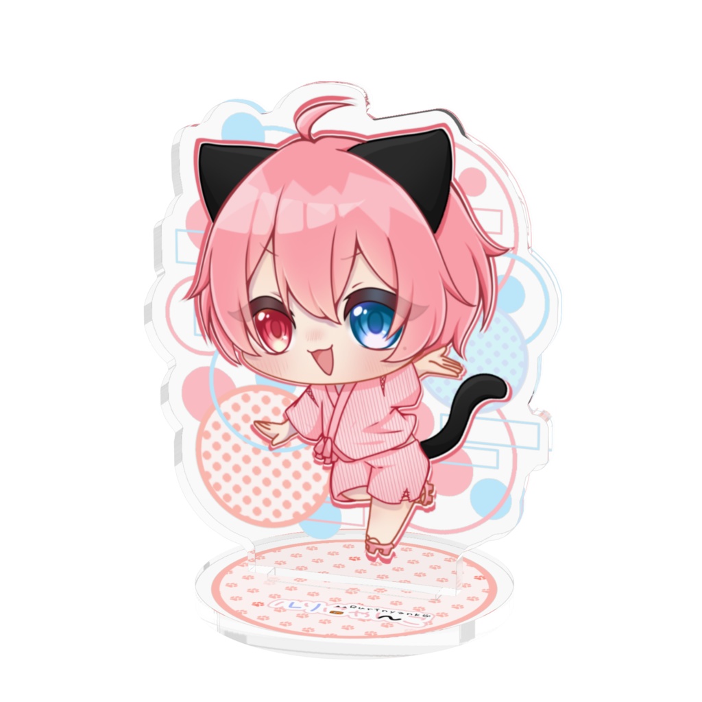 夏にゃんこアクリルフィギュア