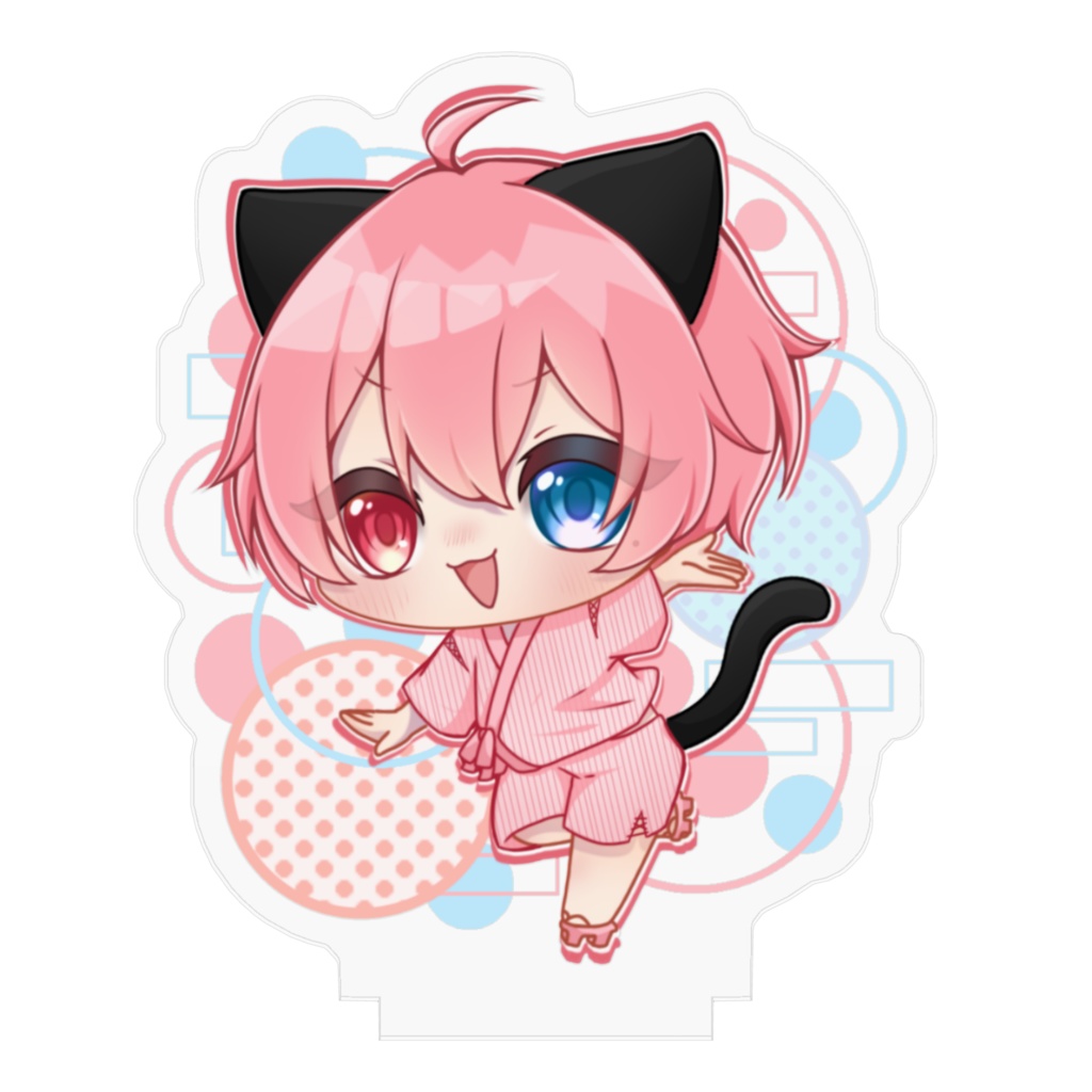 夏にゃんこアクリルフィギュア