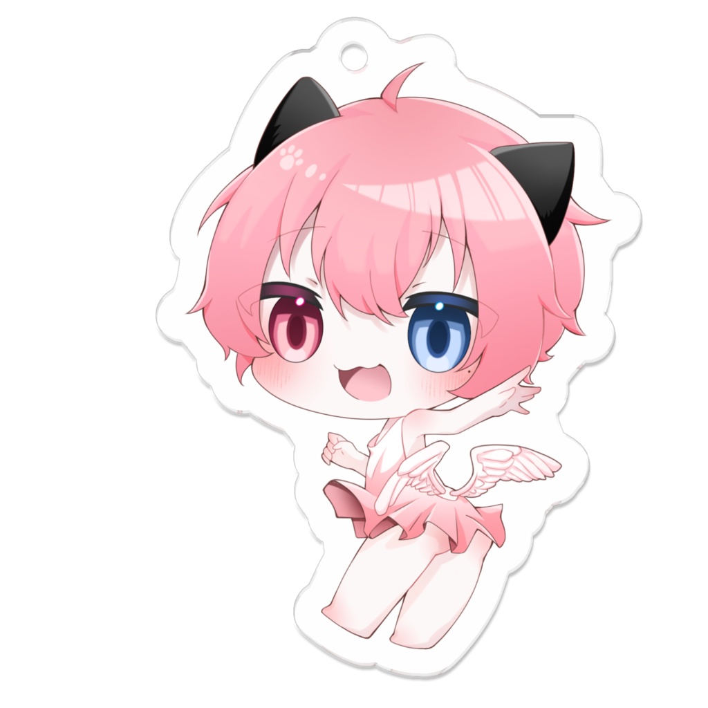 天使にゃんこアクキー