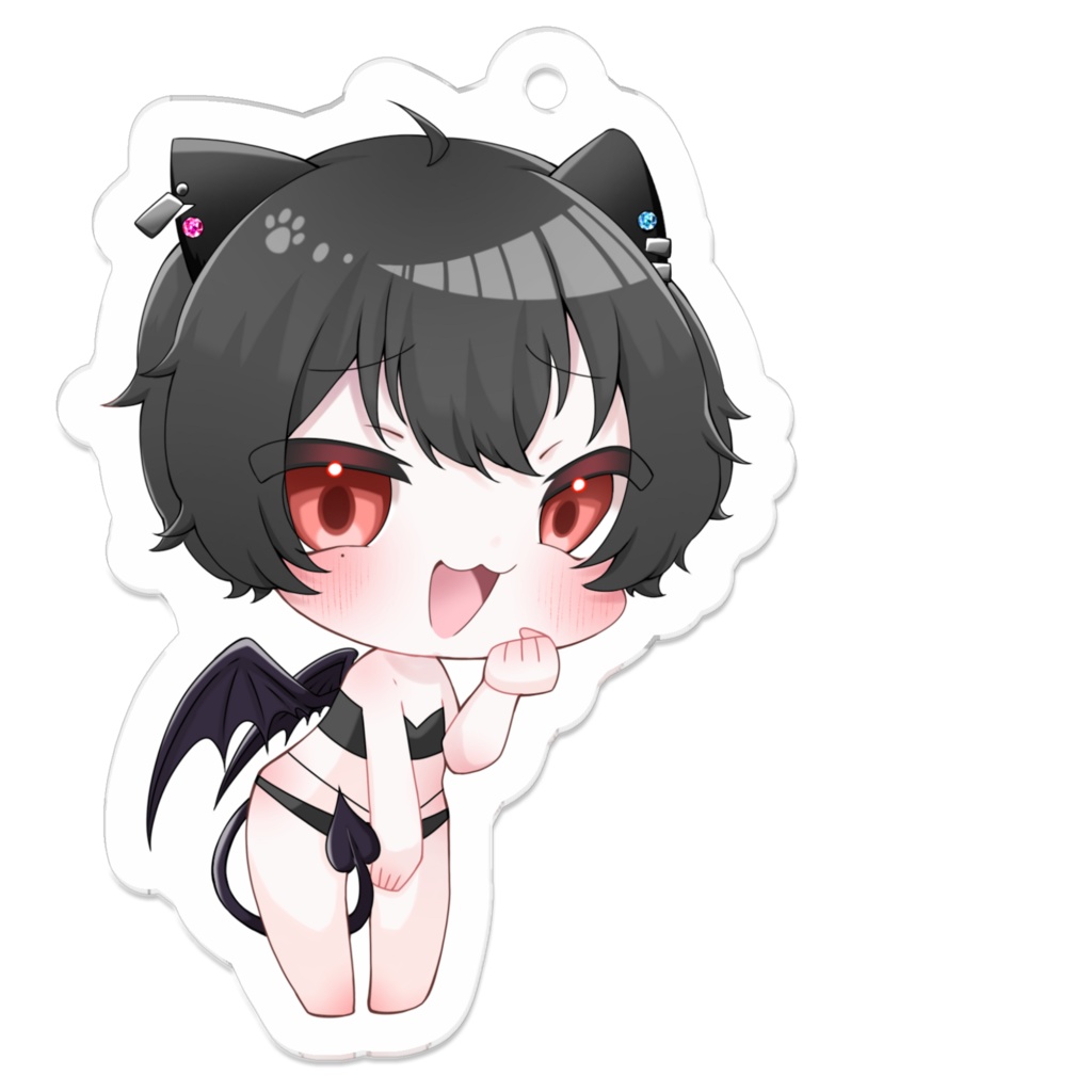 悪魔にゃんこアクキー