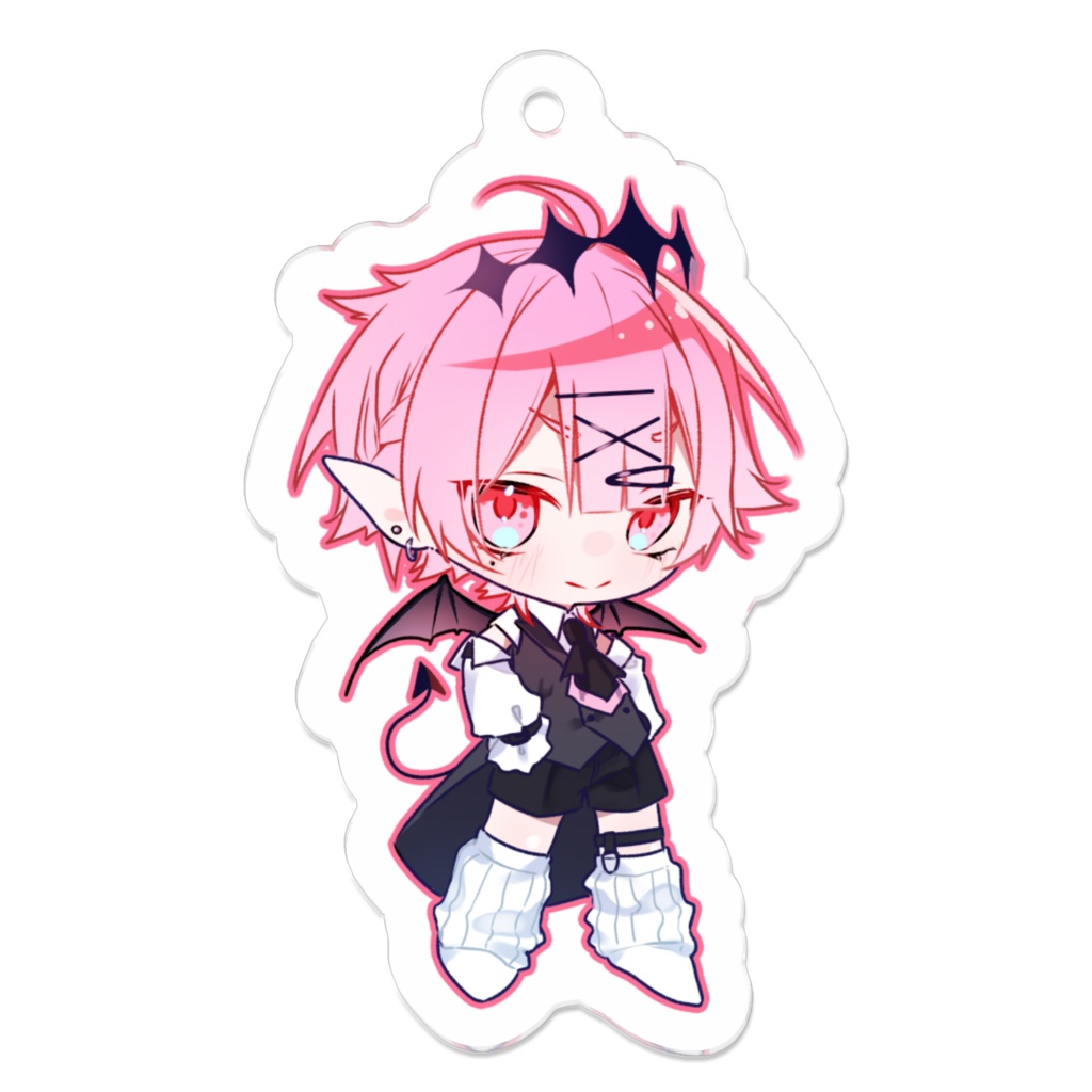 【アクリルキーホルダー】誕生日イラスト1【50×50ｍｍ】