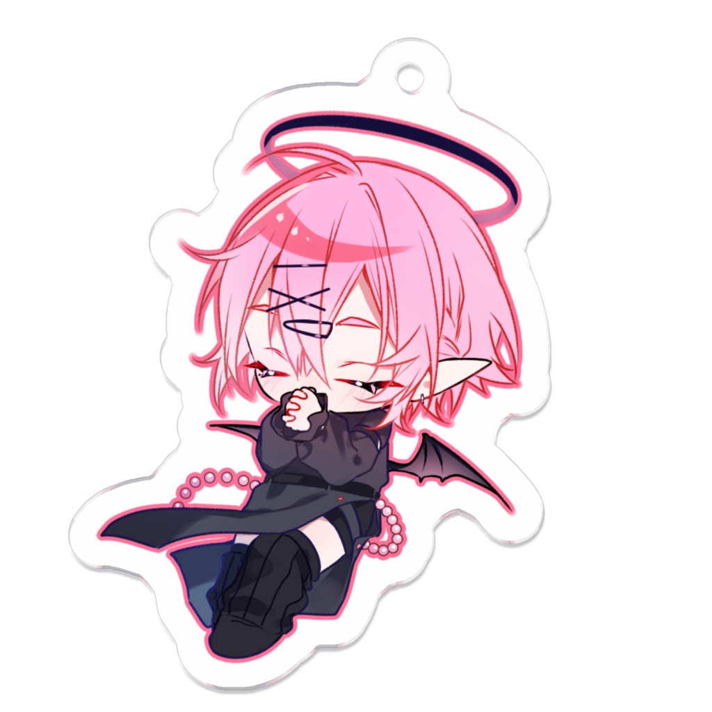 【アクリルキーホルダー】誕生日イラスト2【50×50ｍｍ】