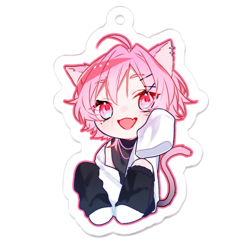 【アクリルキーホルダー】誕生日イラスト3【50×50ｍｍ】