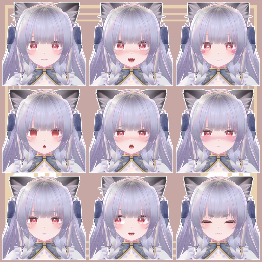 猫猫 - ニャオマオ - / オリジナル3Dモデル