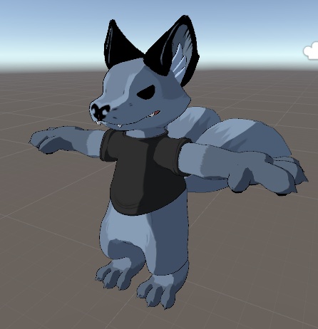 キツネのアバターのバイセムが点滅するケーキ Fox Thing Avatar Vrchat Shiju Booth