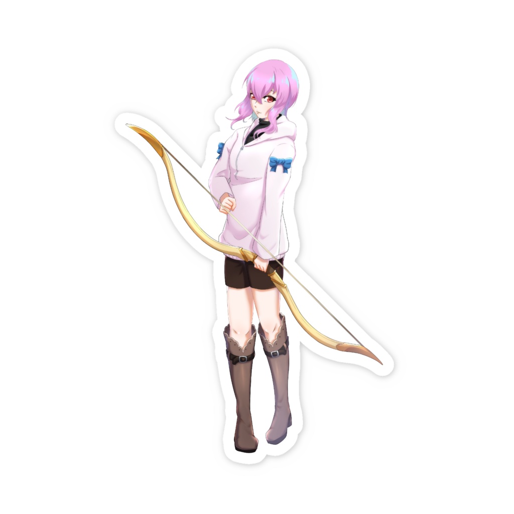 やぶさめ スマホステッカー