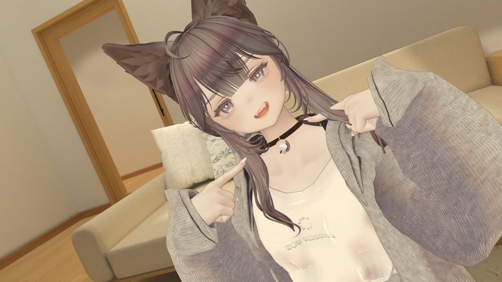 【VRChat想定】Meduna charm -クラゲのチョーカー-