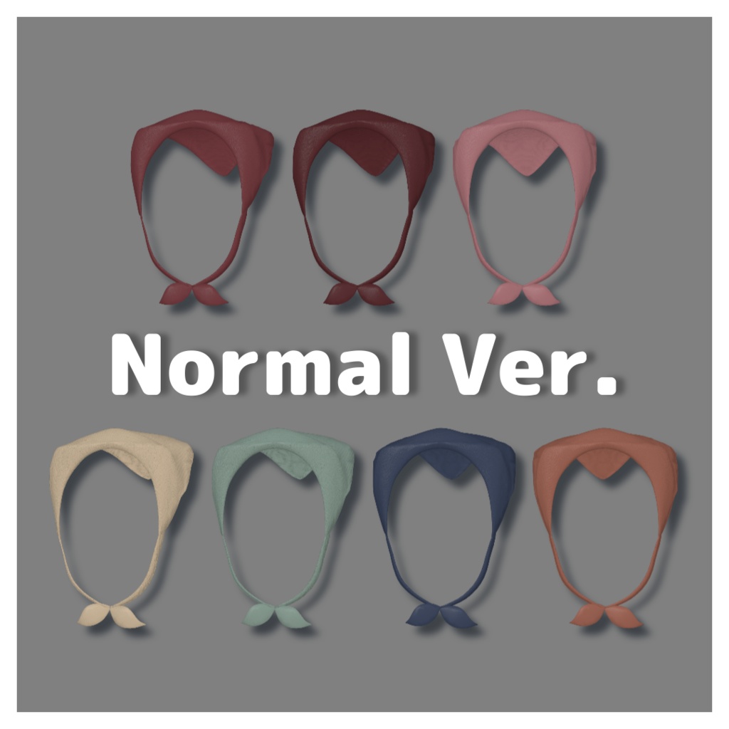 【VRChat対応】Kitty Zukin -こねこのずきん-