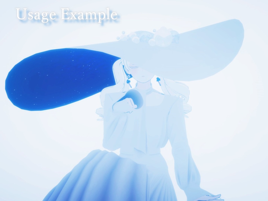 【VRChat】Voyra / Aurea - 星を記録する魔女の帽子&杖セット【lilToon】