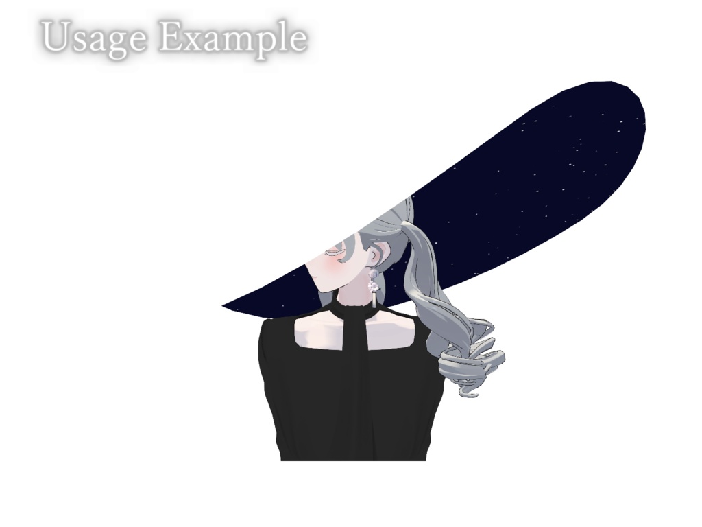【VRChat】Voyra / Aurea - 星を記録する魔女の帽子&杖セット【lilToon】