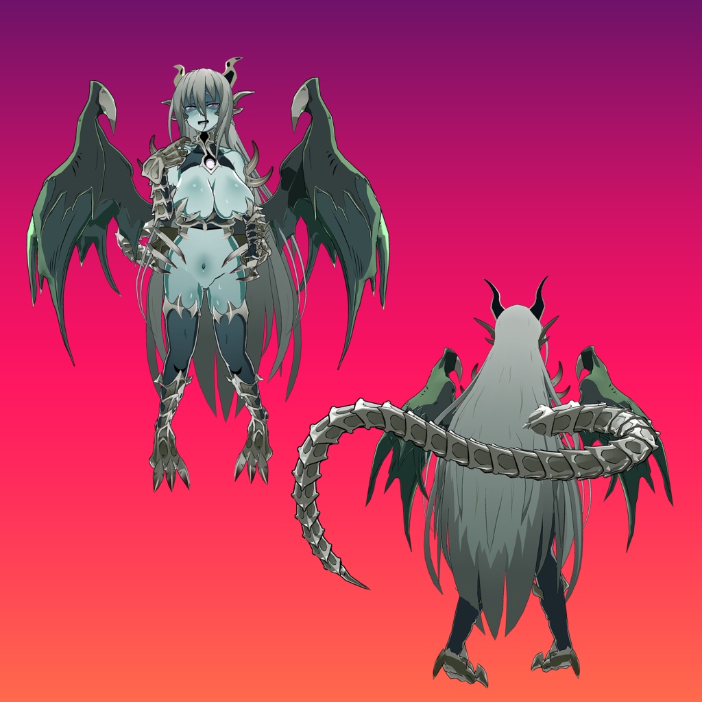 魔物娘図鑑ドラゴンゾンビ【公認VRChat用モデル】