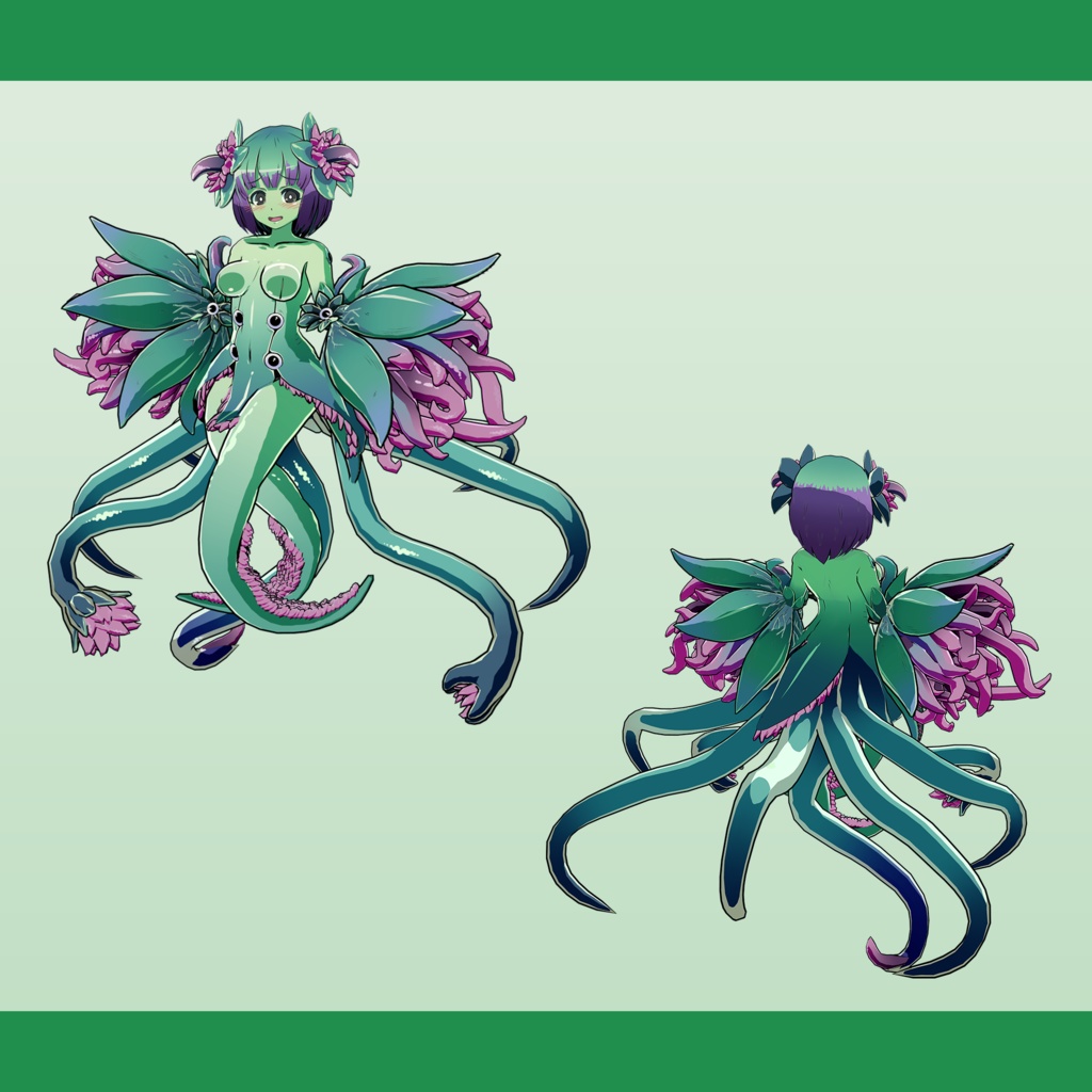 魔物娘図鑑 テンタクル【公認VRChat用モデル】