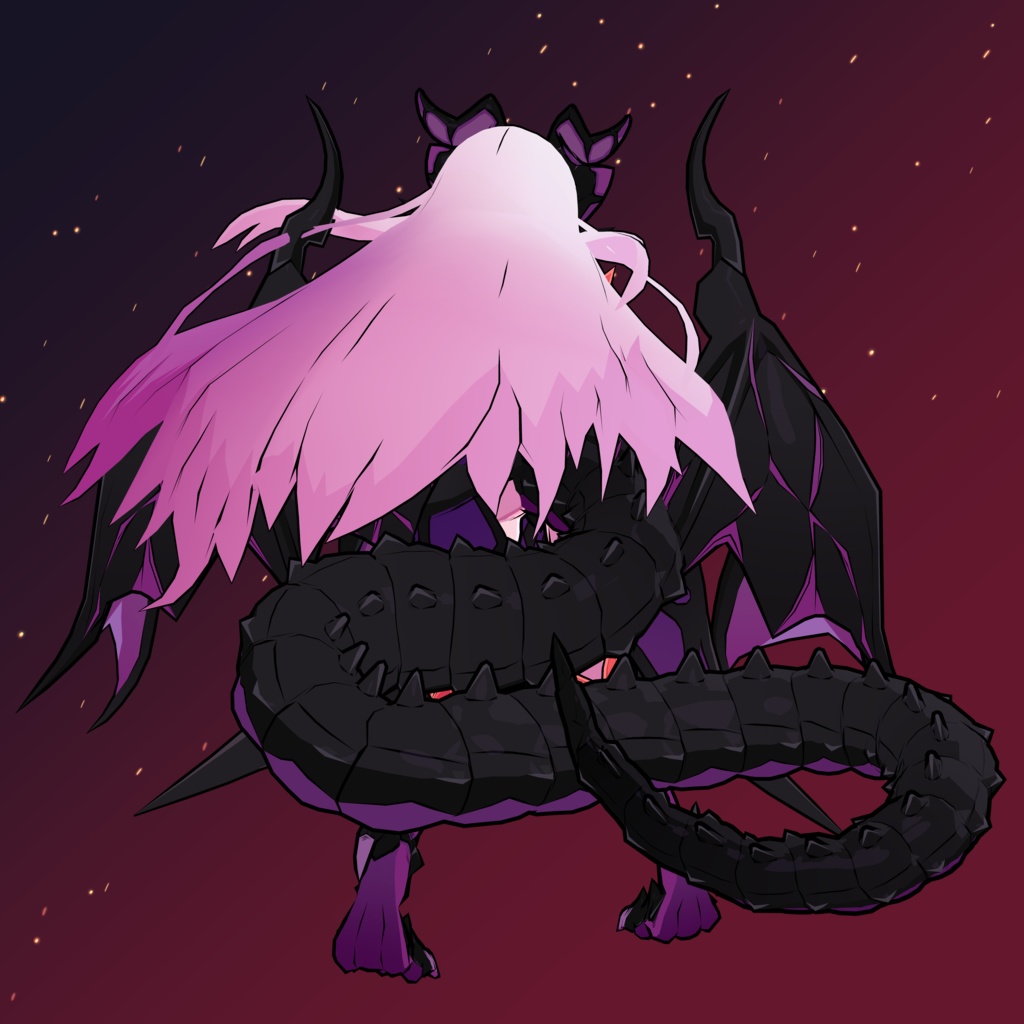 魔物娘図鑑 マレフドラゴン【公認二次創作VRChat用モデル】