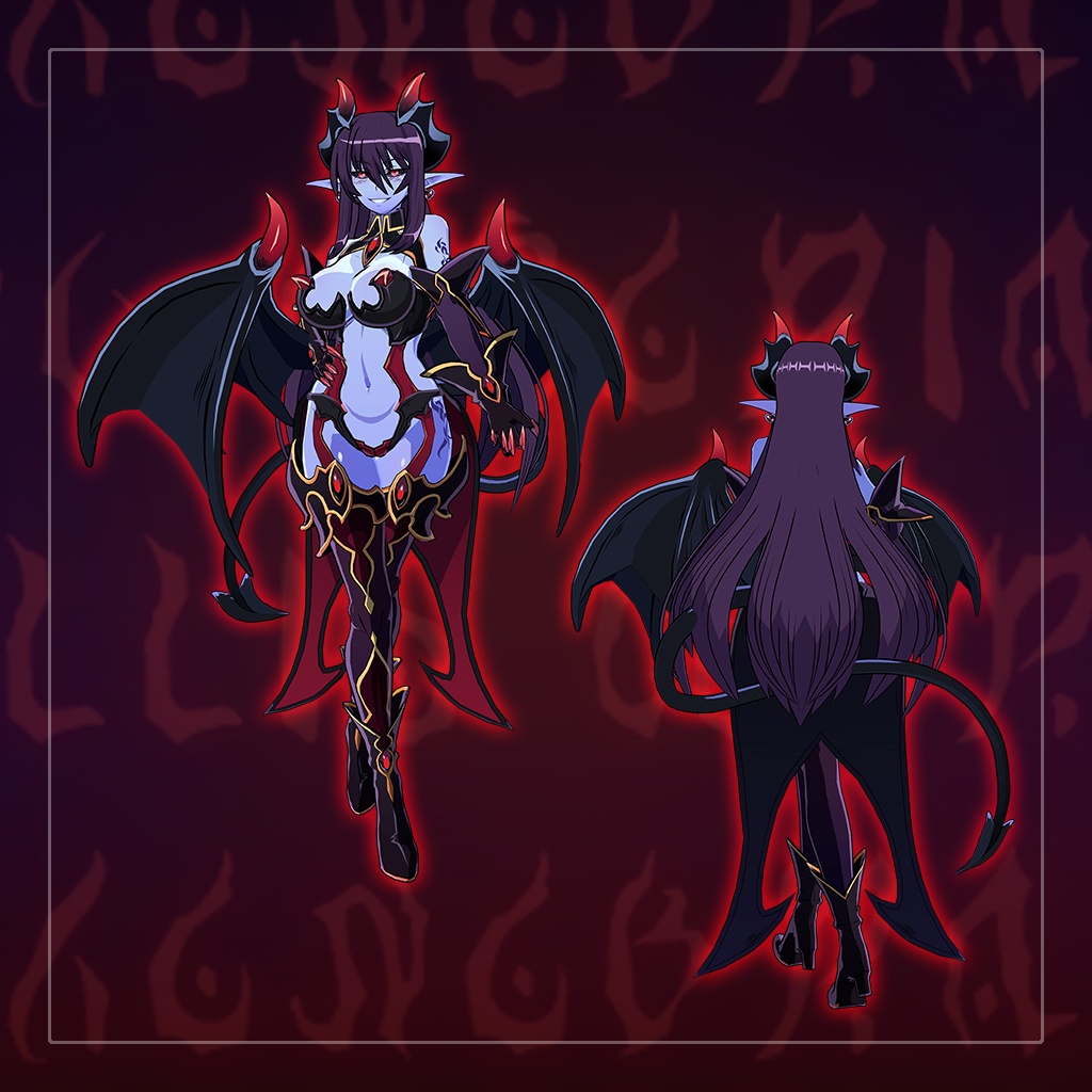 魔物娘図鑑 デーモン【公認二次創作VRChat用モデル】