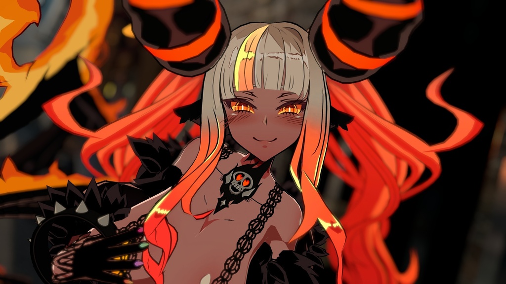 【セール中!】魔物娘図鑑 バルログ【公認二次創作VRChat用モデル】【もちふぃった~対応】