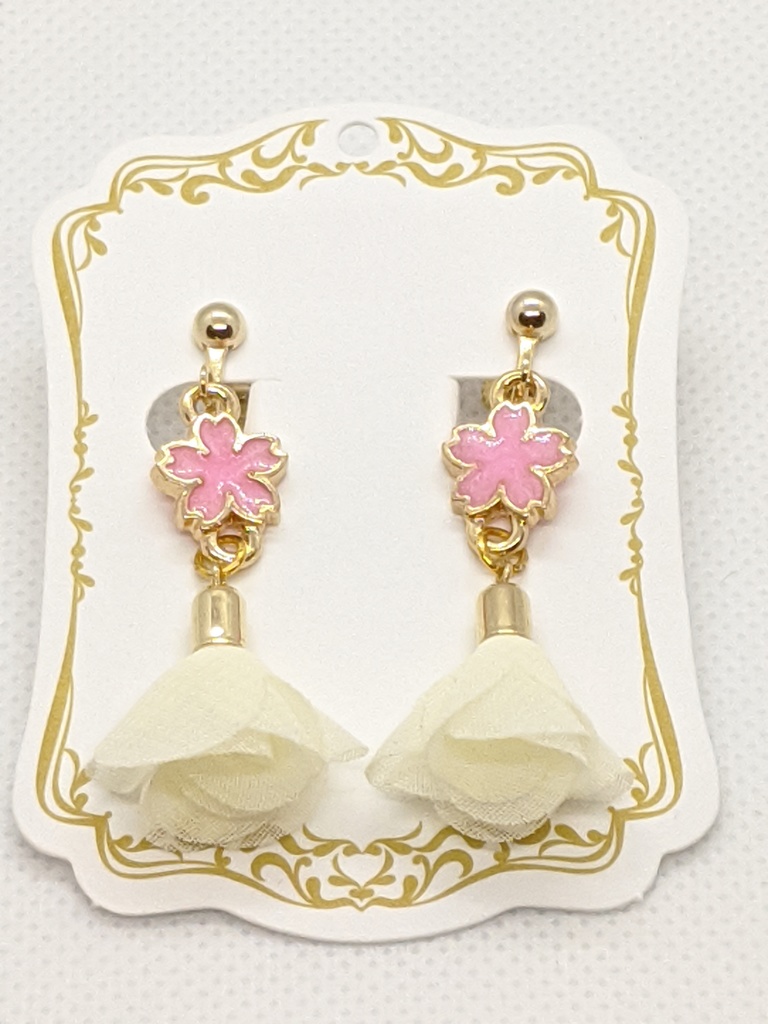 イヤリング　桜花