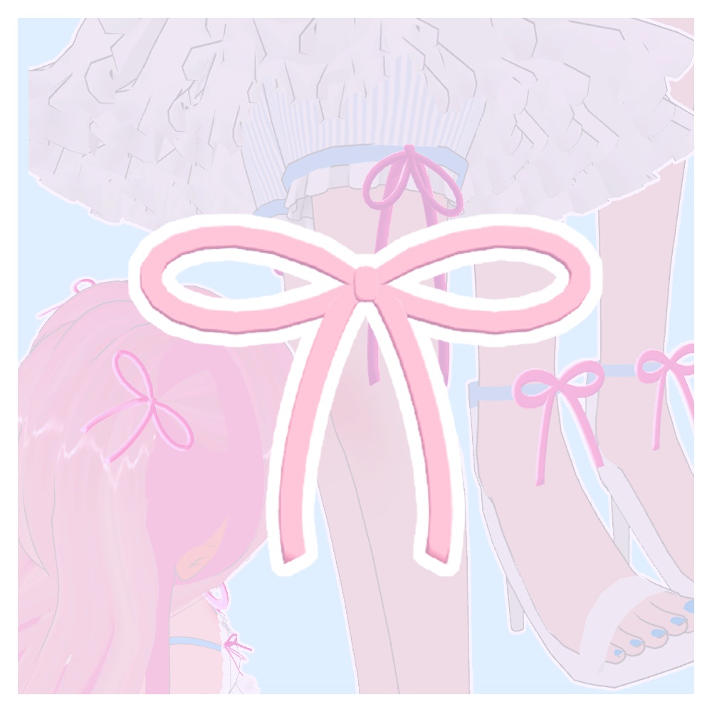 【VRchat想定】simple ribbon