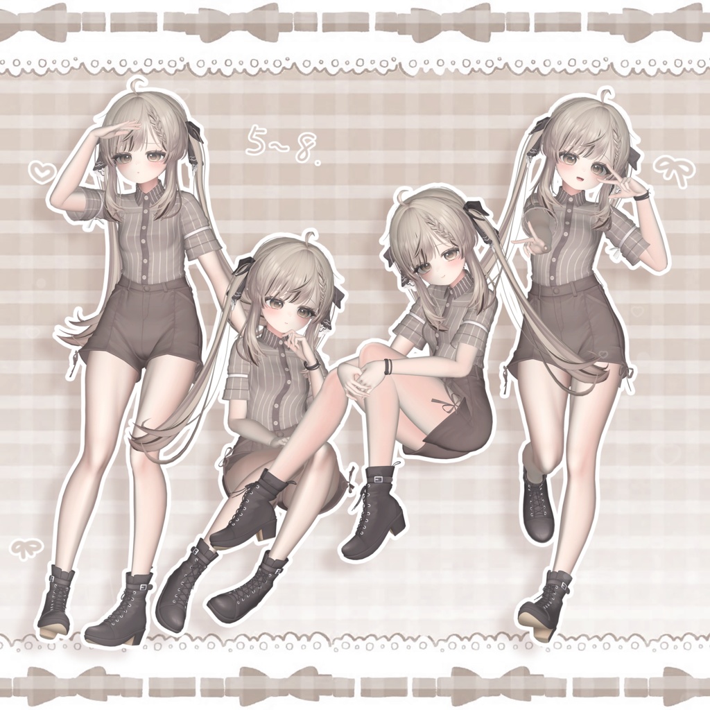 🌟Meoow! pose Set 3 ポーズ 10個🌟