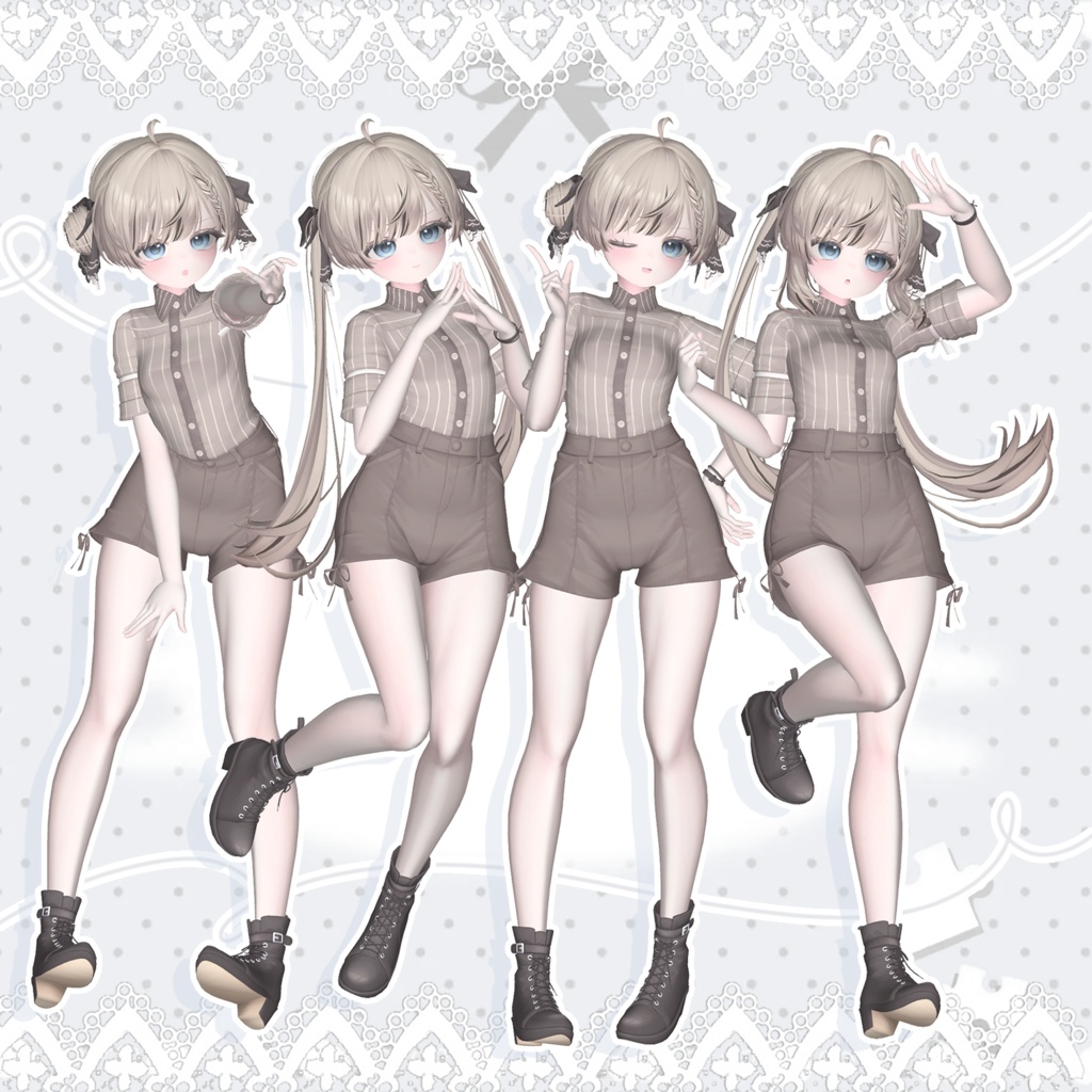 🩵Meoow! pose Set 4 ポーズ 11個🩵