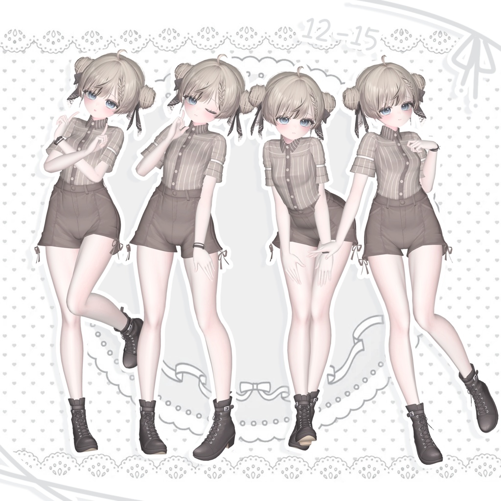 ☁️Meoow! pose Set 5 ポーズ 20個☁️