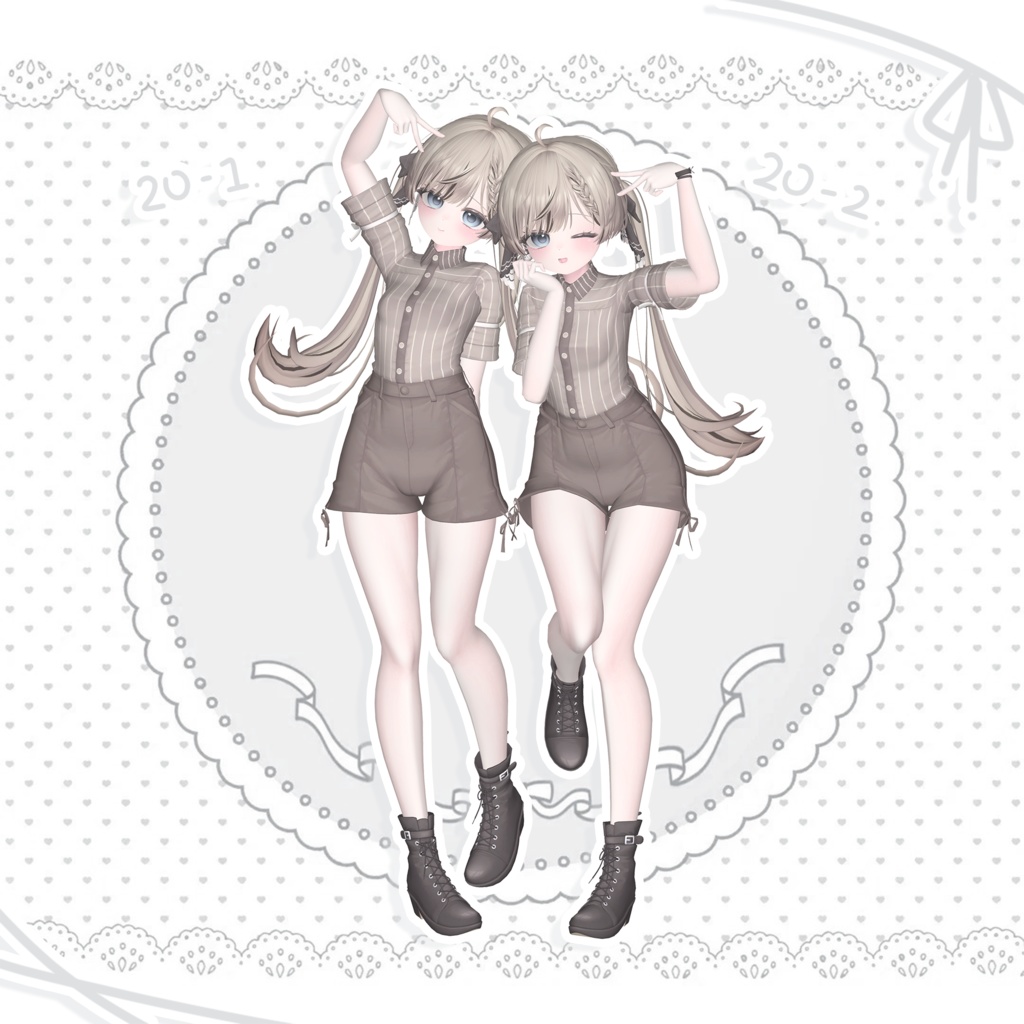 ☁️Meoow! pose Set 5 ポーズ 20個☁️