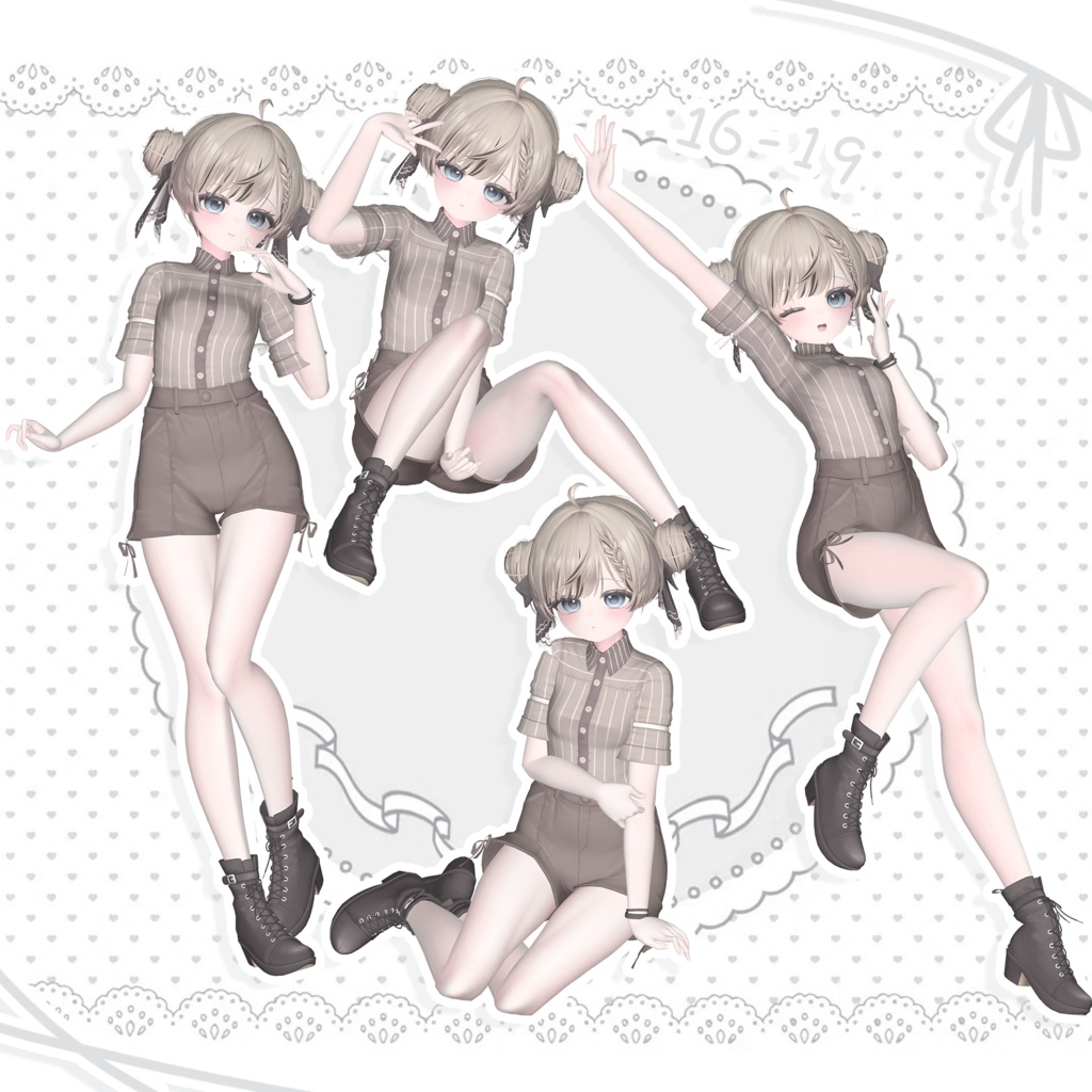 ☁️Meoow! pose Set 5 ポーズ 20個☁️