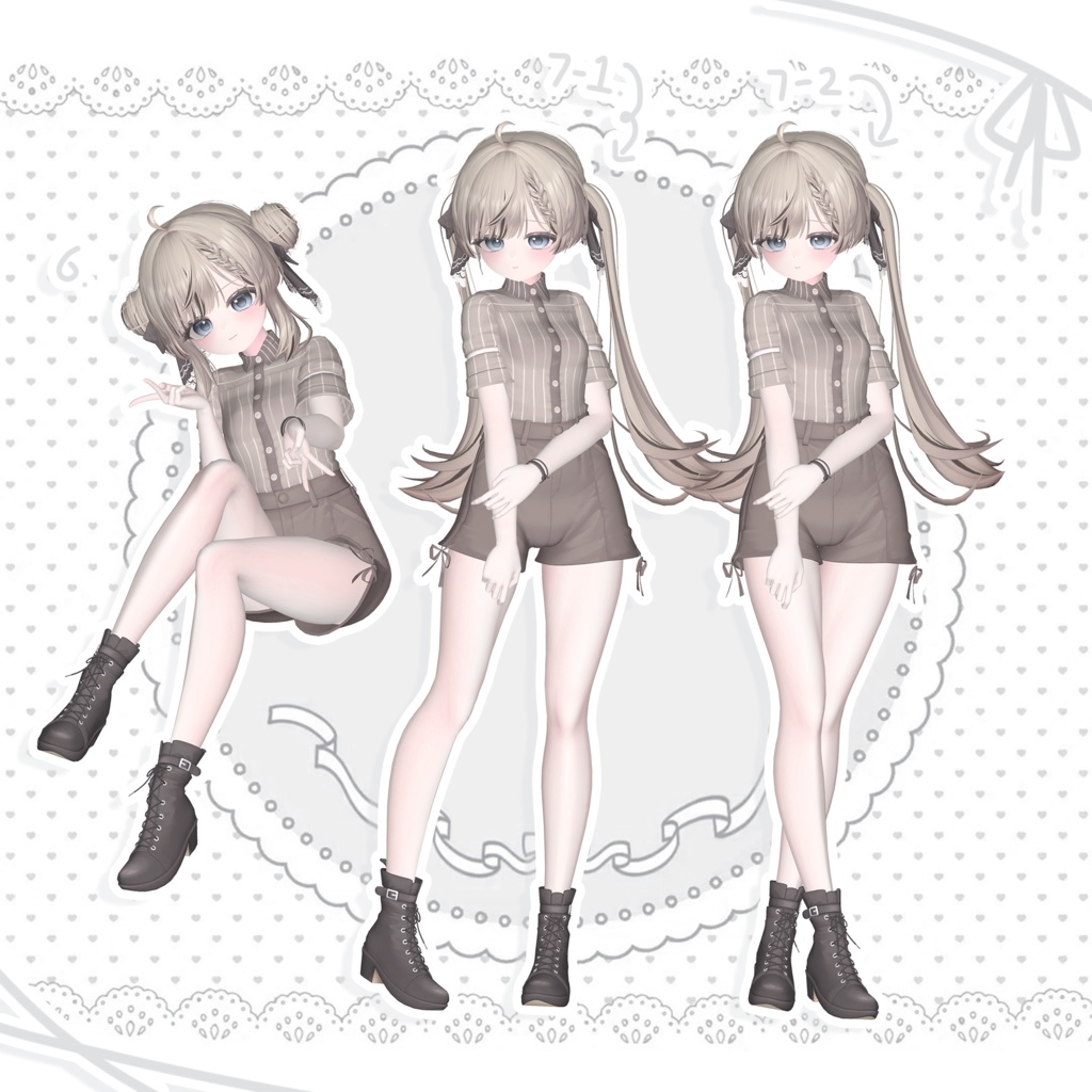 ☁️Meoow! pose Set 5 ポーズ 20個☁️