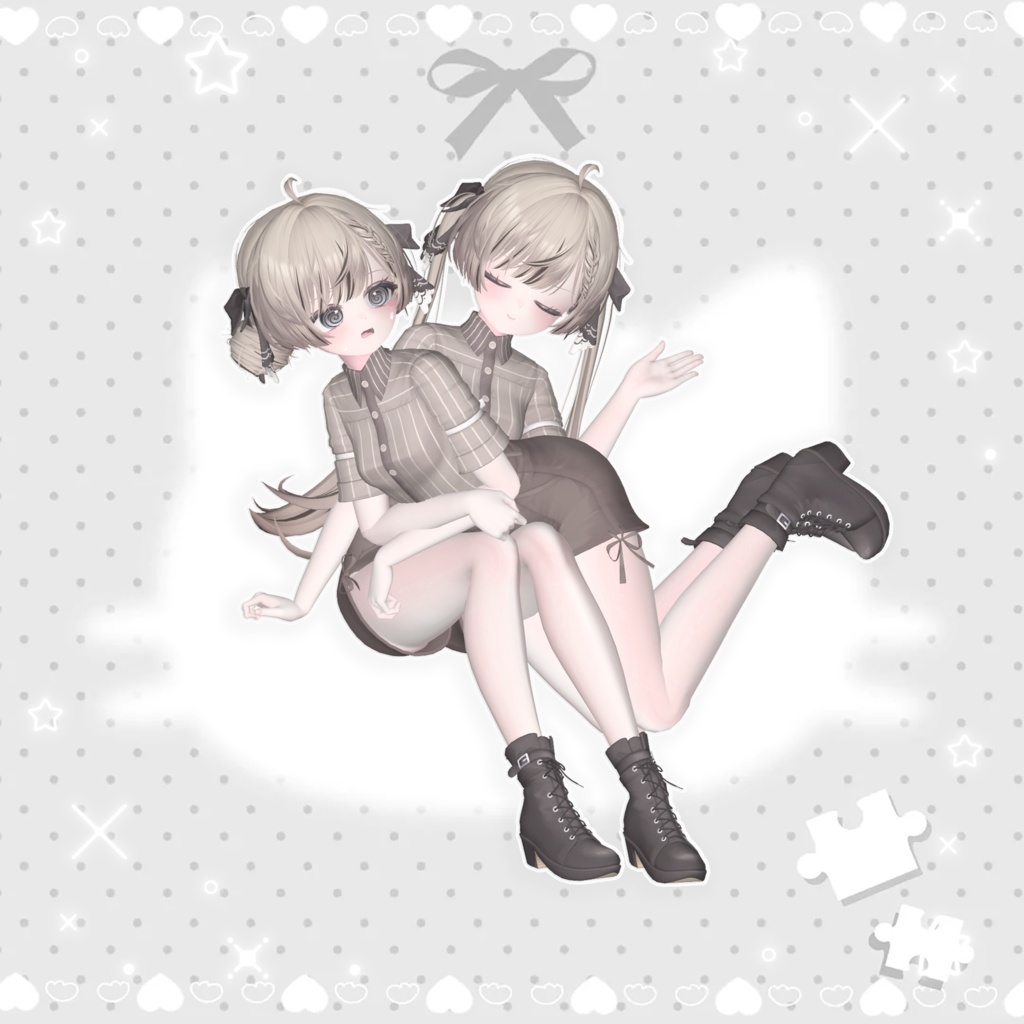 🤍 Meoow! pose Set 【二人ポーズ 2 】 20個 ☁️