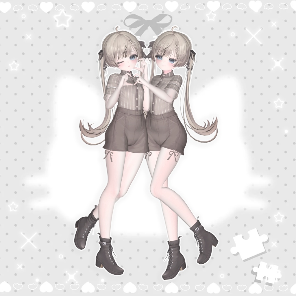 🤍 Meoow! pose Set 【二人ポーズ 2 】 20個 ☁️