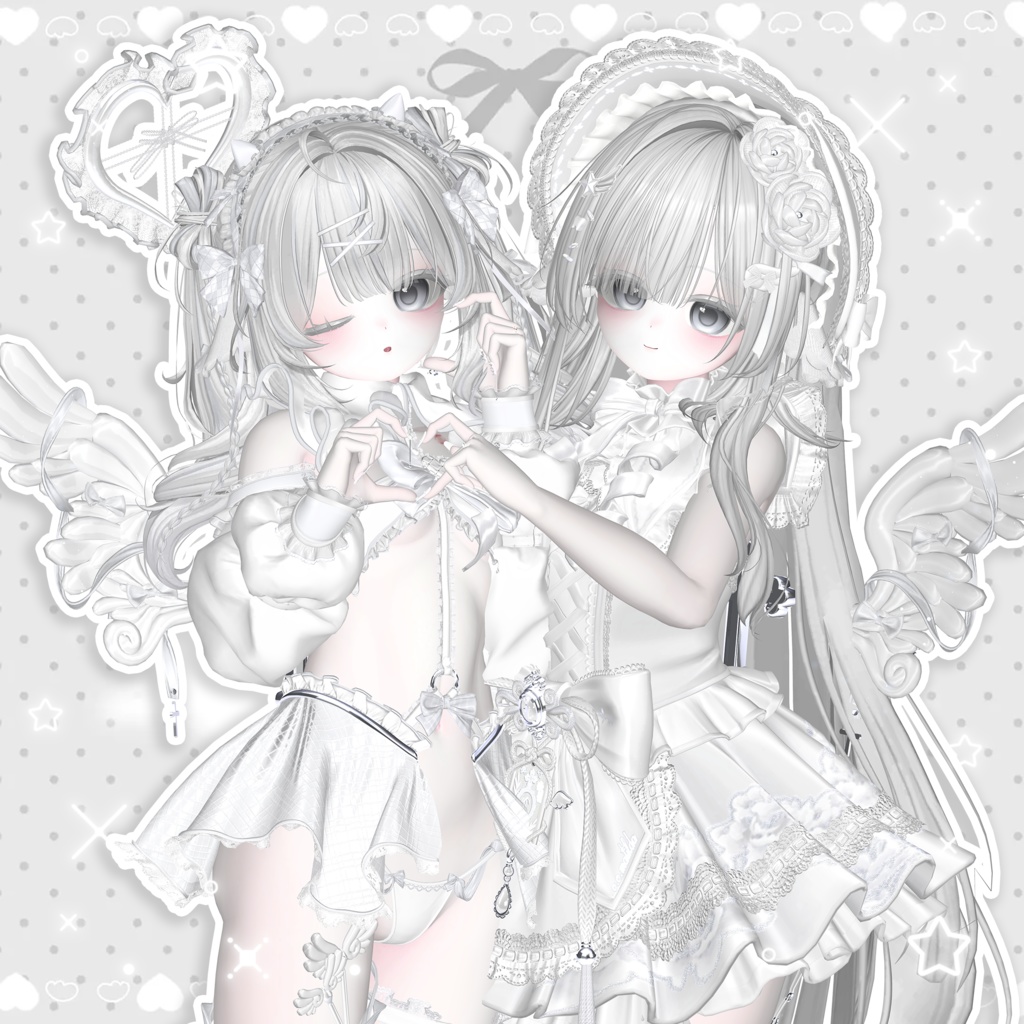 🤍 Meoow! pose Set 【二人ポーズ 2 】 20個 ☁️