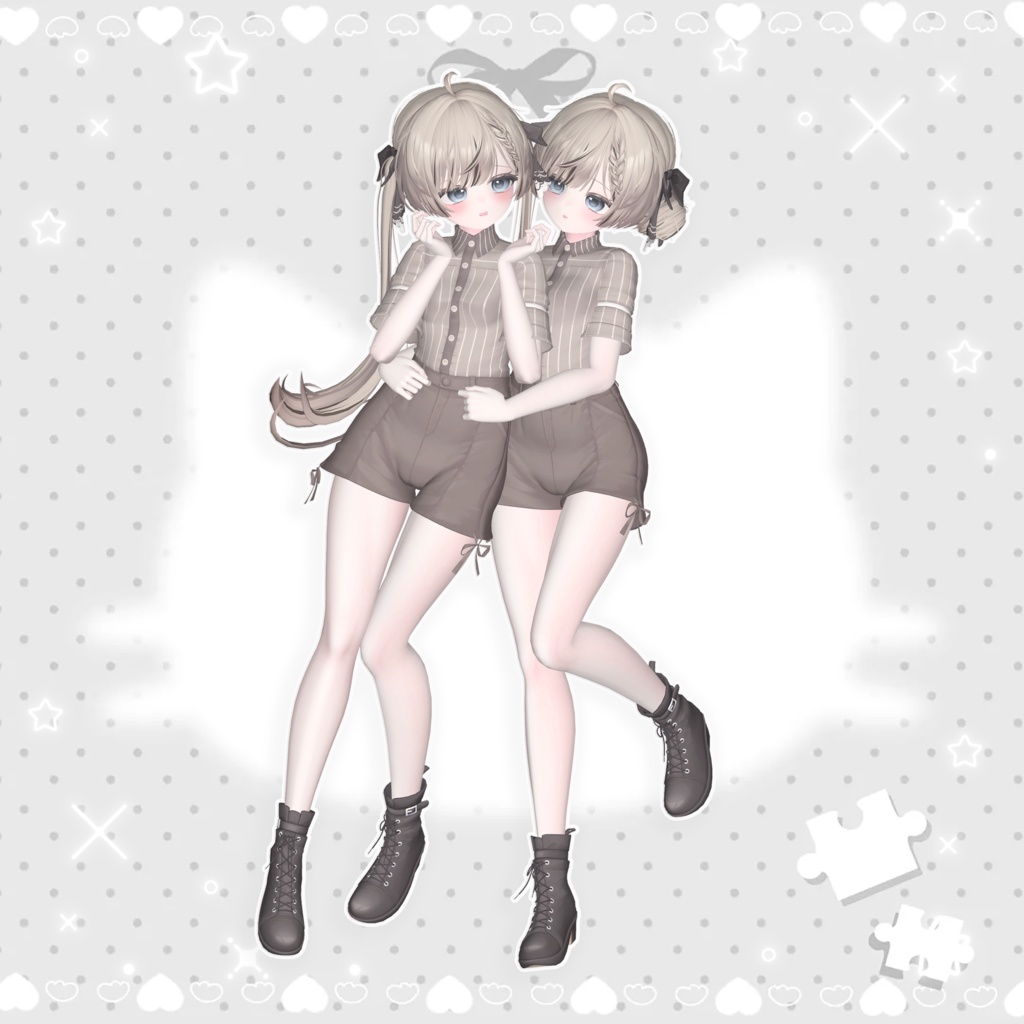 🤍 Meoow! pose Set 【二人ポーズ 2 】 20個 ☁️