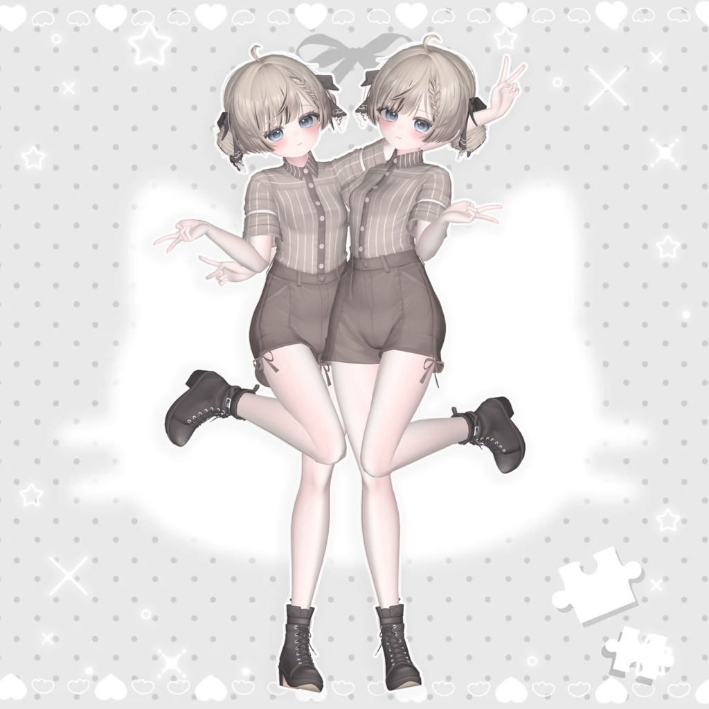 🤍 Meoow! pose Set 【二人ポーズ 2 】 20個 ☁️