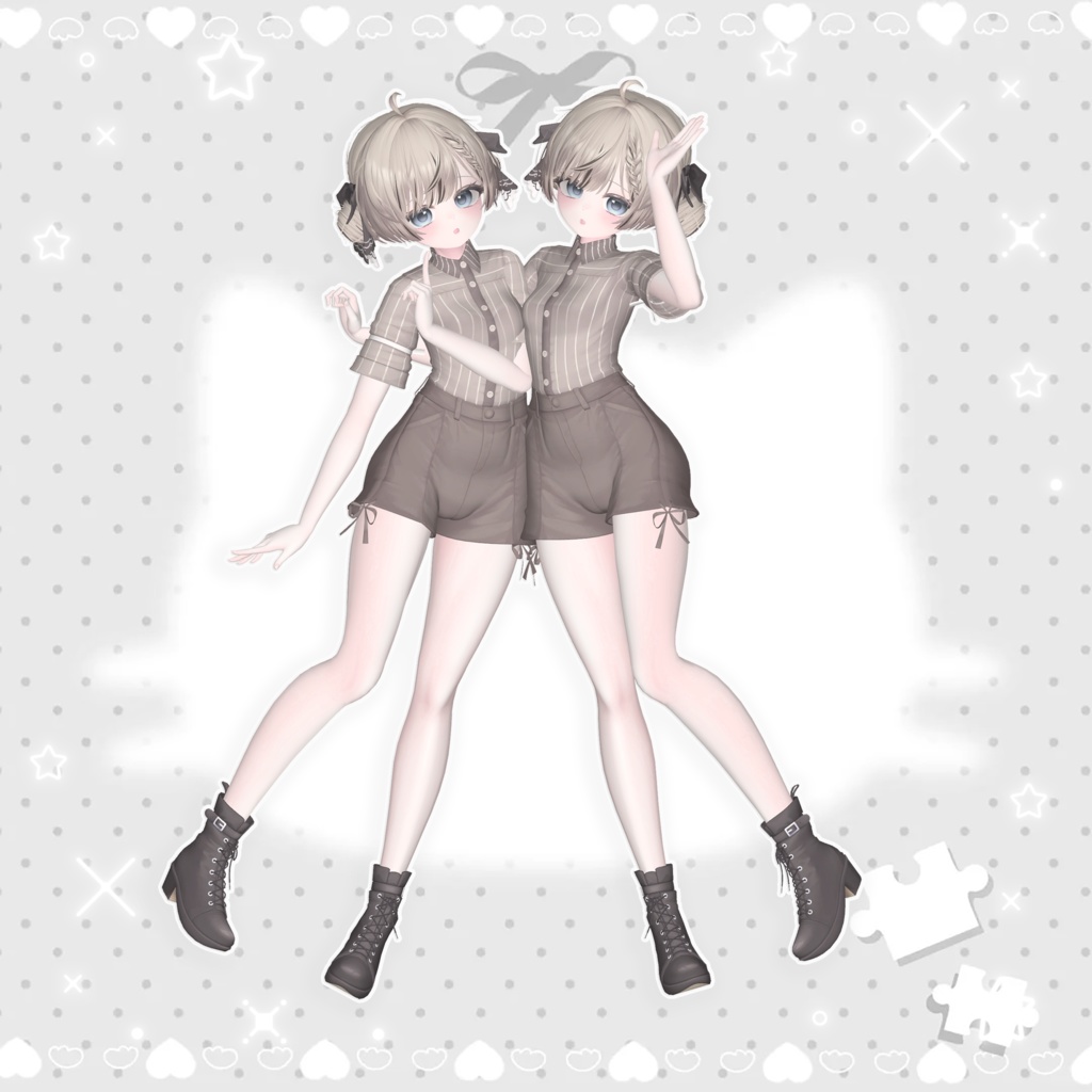 🤍 Meoow! pose Set 【二人ポーズ 2 】 20個 ☁️