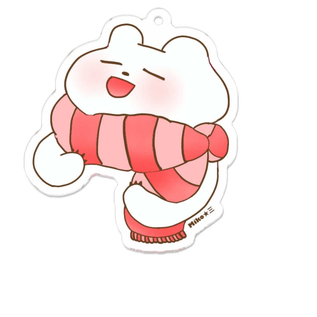 ほかほかシロクマさんアクキー