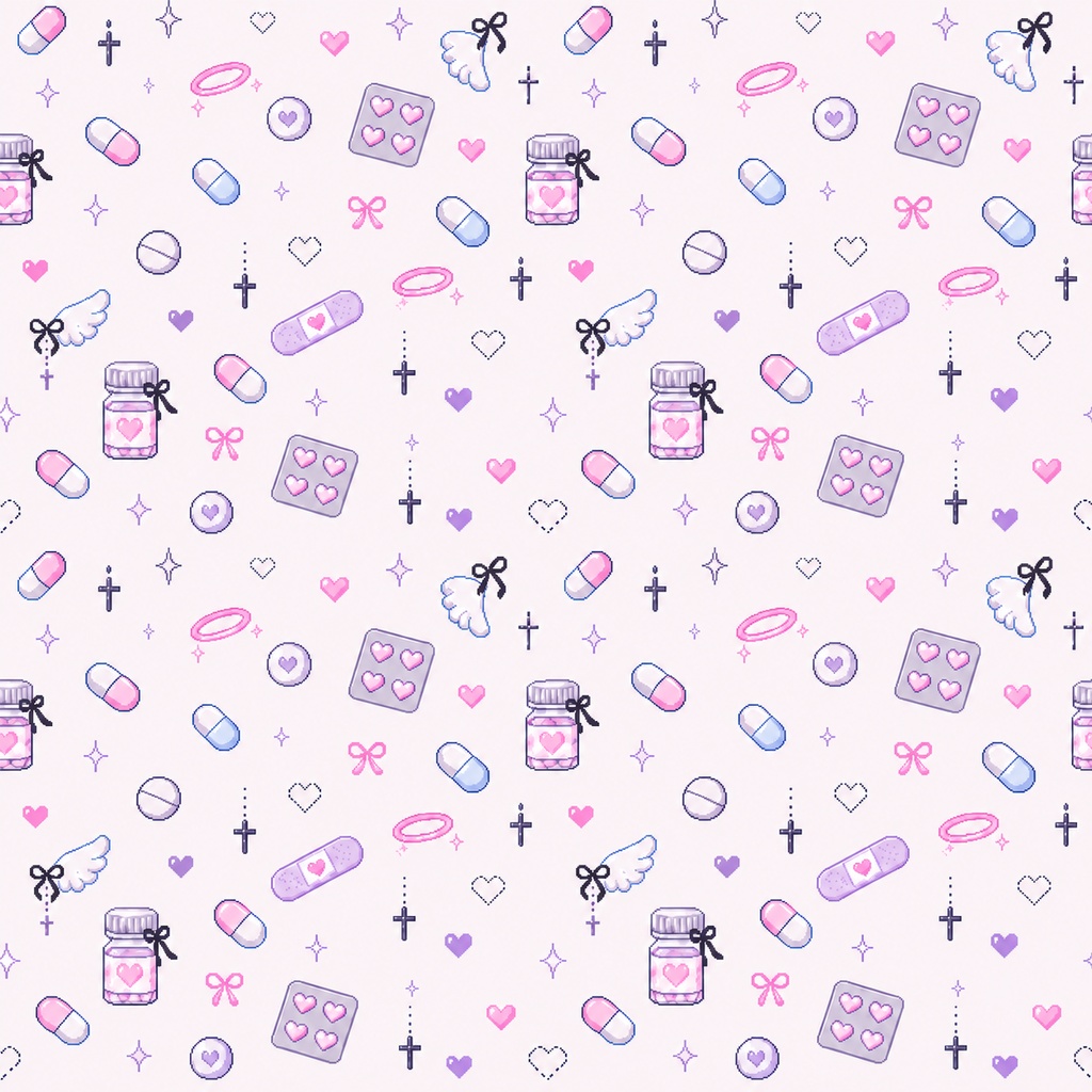 【デジタルペーパー】KAWAII病み系背景詰め合わせセット❤💉|シームレス素材