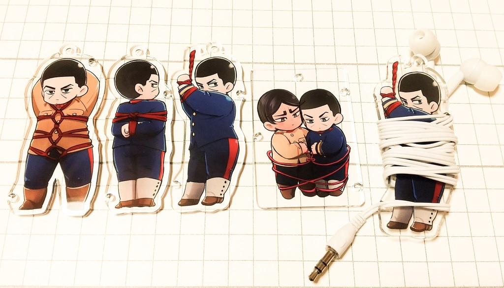 縛り上げアクキー(月受)