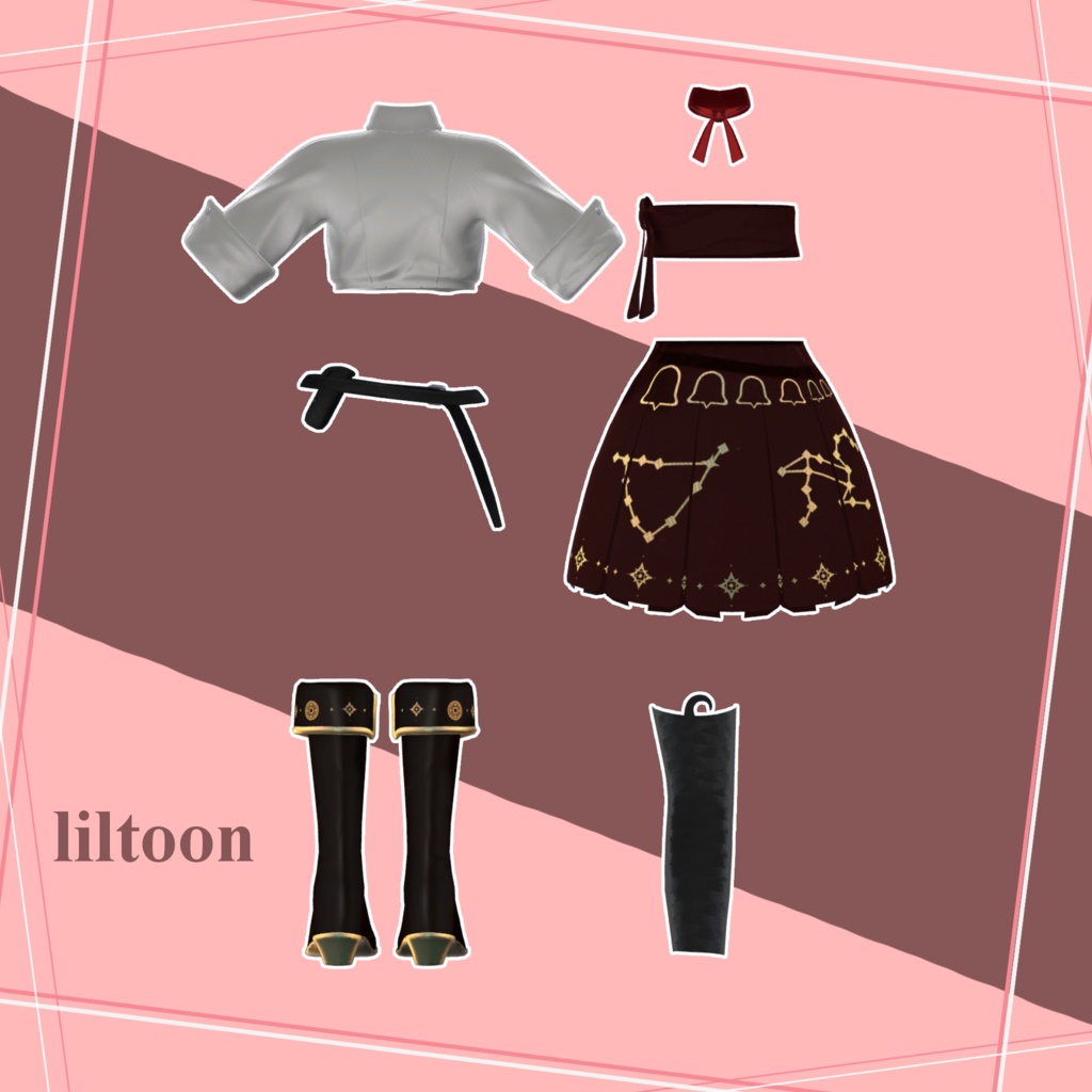 【玄狐/Schalla対応】クッキングショートスカート