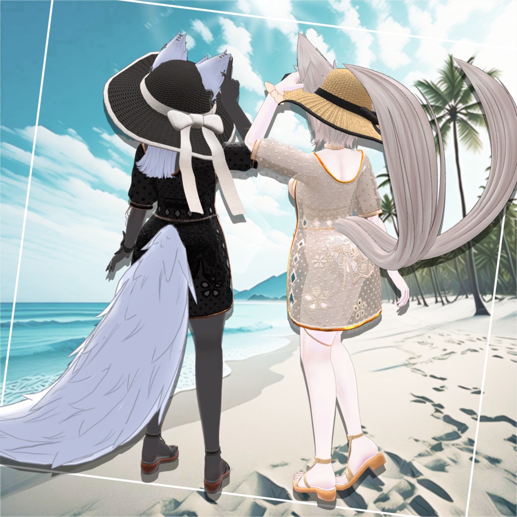 【仙猫/豺狼/玄狐/Schalla対応】優雅な水着