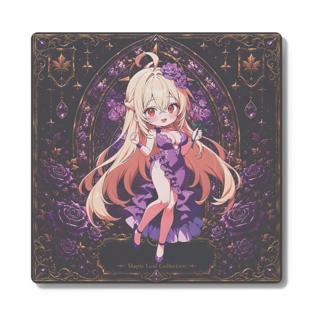 Violet Night 白雲石コースター