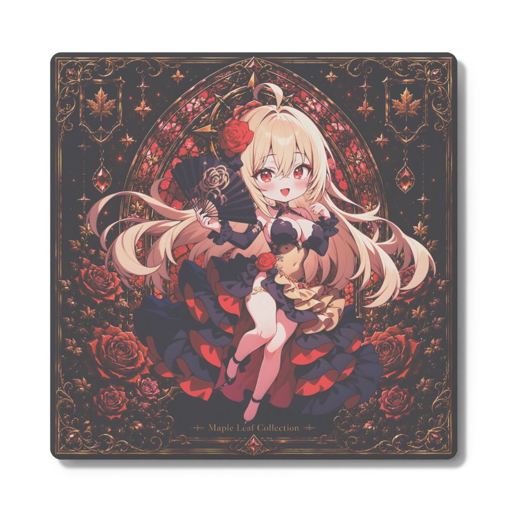 Crimson Rose 白雲石コースター