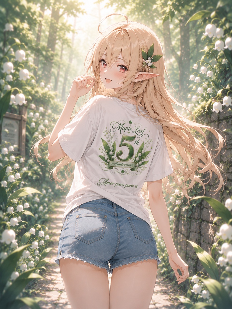 【期間限定】両面フルグラフィックTシャツ Lily of the Valley