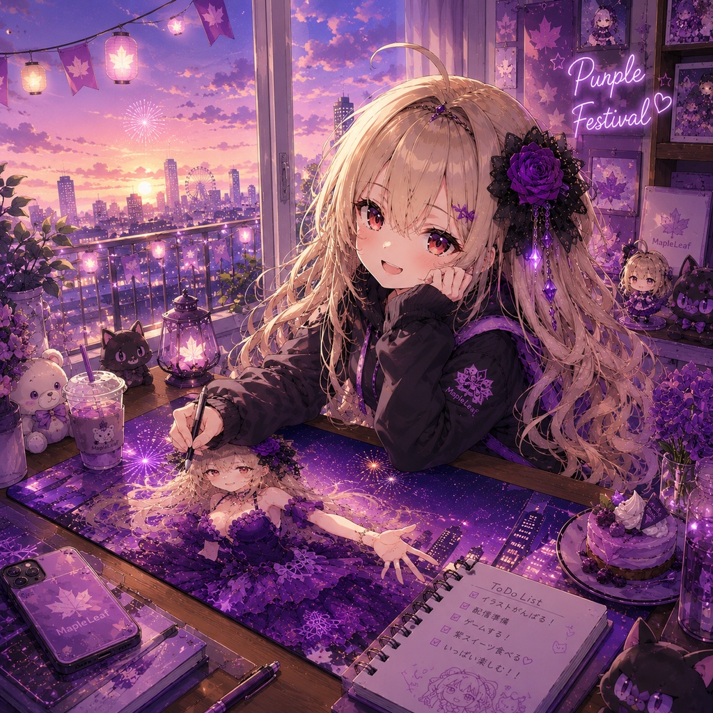 パープルフェスティバル ─ Maple Leaf Playmat Collection ─