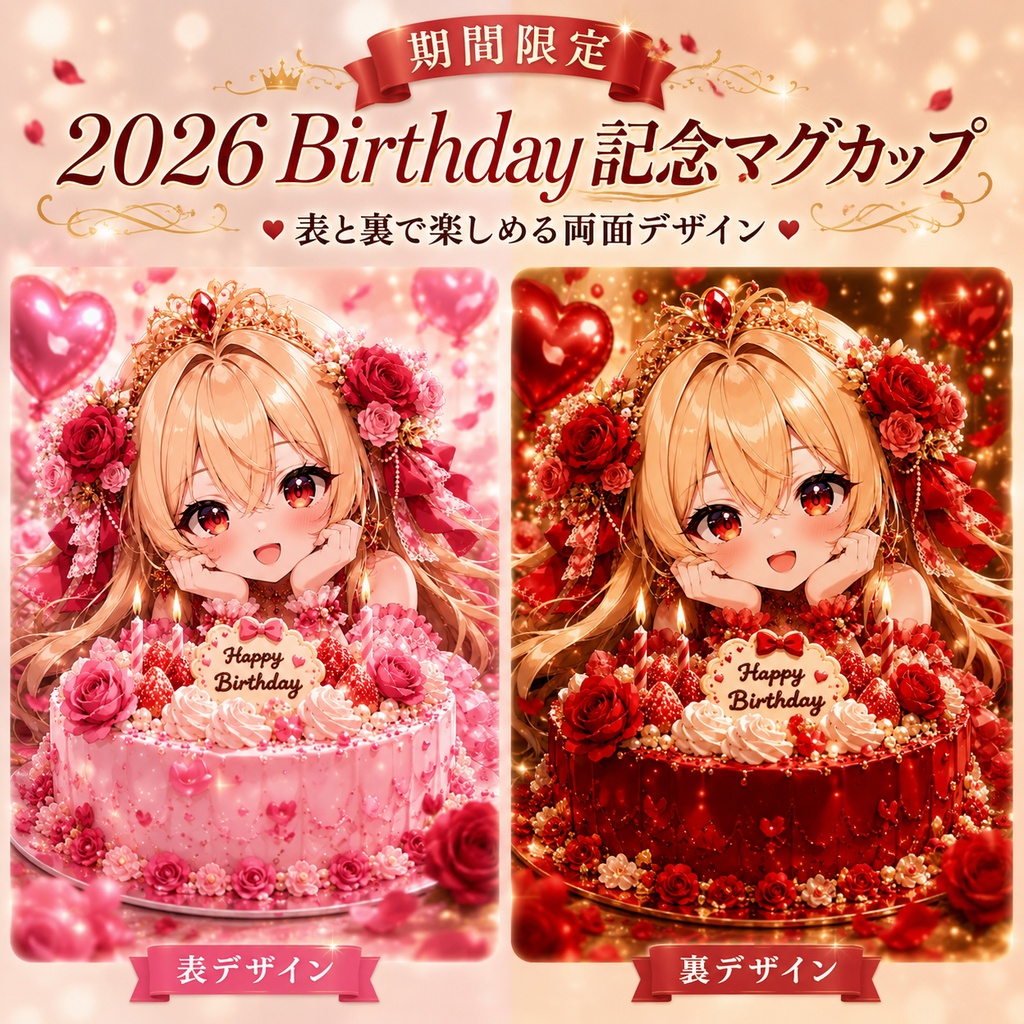 【期間限定】バースデーマグカップ