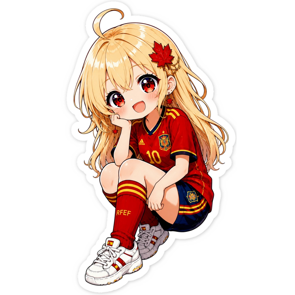 【期間限定】ステッカー スペイン代表ラ・ロハ